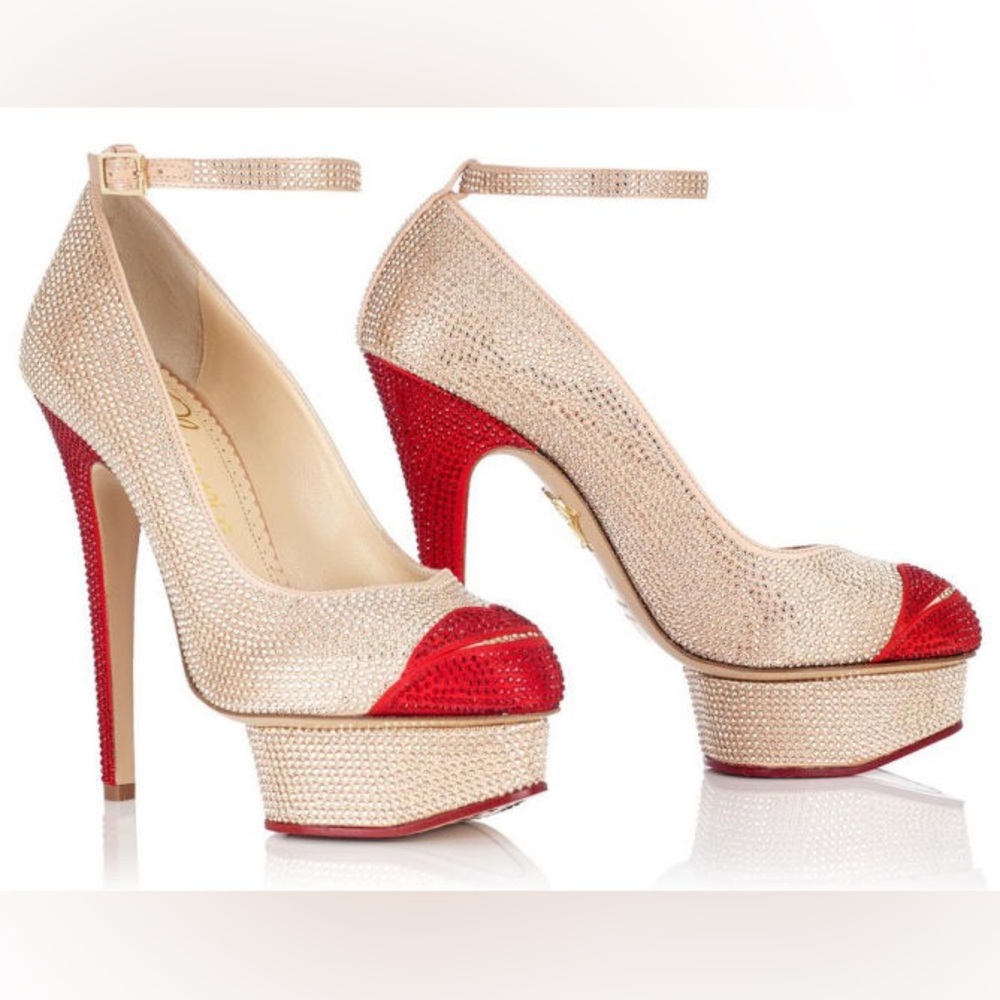 New Charlotte Olympia CRYSTAL KISS ME DOLORES $3,200 39 - Picture 5 of 16